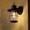 Vaxcel Lake Shore Steel 1 Light LED Compatible Black Coastal Outdoor Wall Lantern Clear Glass T0741 - alternate 1
